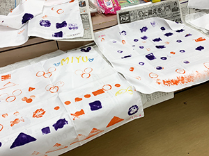 作ったバンダナの写真