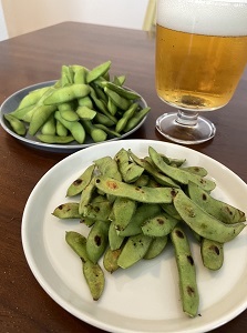 ビールと枝豆